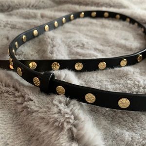 Tory Burch Black Studded Belt